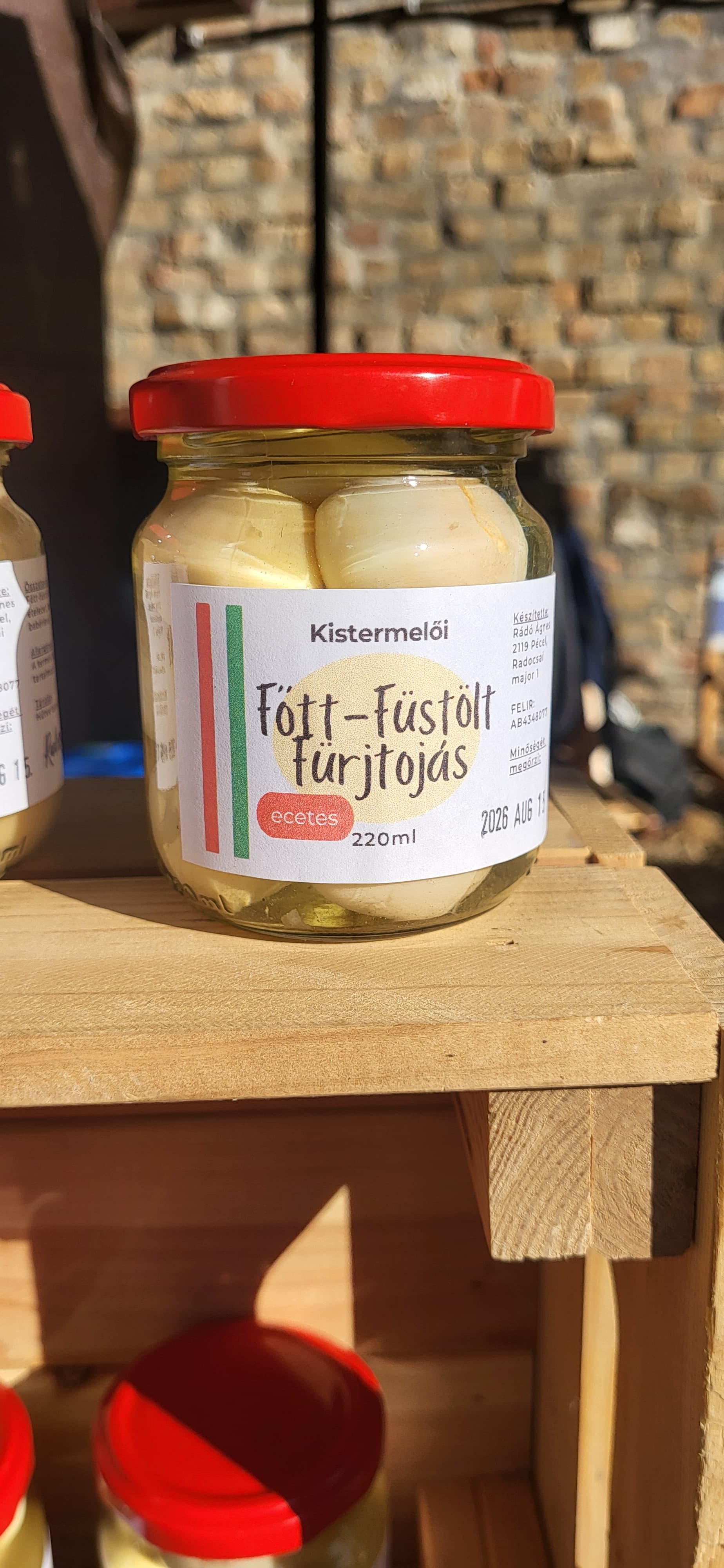 Főtt-füstölt fürjtojás ecetes lében - 220ml