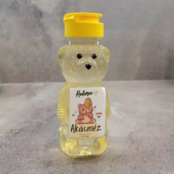 Maci akácméz cseppmentes kupakkal - 370g - 1