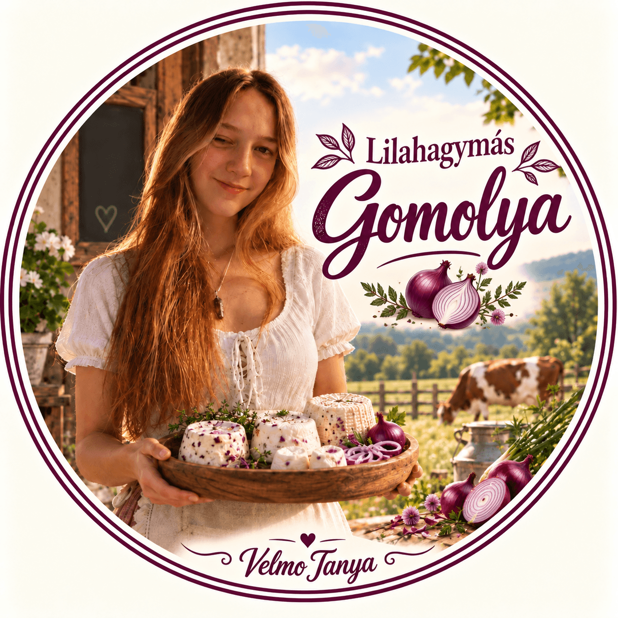 Lilahagymás Gomolya