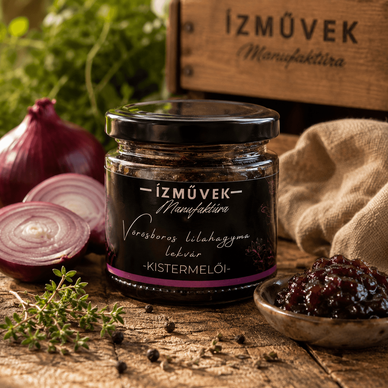 Vörösboros lilahagyma lekvár