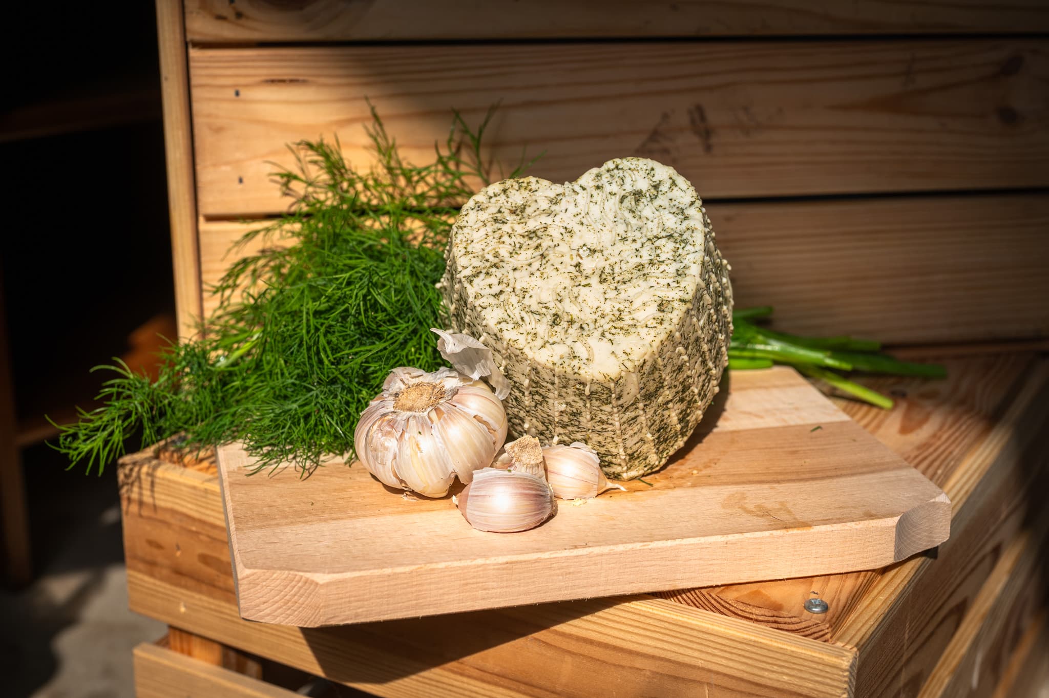 Friss Kecske Gomolya - Fokhagymás - Kapros 200g